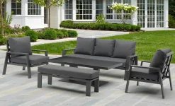 Bissolo Casa Salotti E Salottini<Vendita online di SALOTTO DA GIARDINO AMSTERDAM ALLUMINIO ANTRACITE