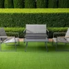 Bissolo Casa Salotti E Salottini<Vendita online di SALOTTO DA GIARDINO IN METALLO ANTRACITE E TEXTILENE