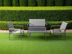 Bissolo Casa Salotti E Salottini<Vendita online di SALOTTO DA GIARDINO IN METALLO ANTRACITE E TEXTILENE