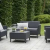 Bissolo Casa Salotti E Salottini<Vendita online di SALOTTO DA GIARDINO SALEMO RESINA EFFETTO RATTAN GRAFITE