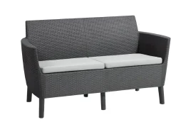 Bissolo Casa Salotti E Salottini<Vendita online di SALOTTO DA GIARDINO SALEMO RESINA EFFETTO RATTAN GRAFITE