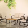 Bissolo Casa Salotti E Salottini<Vendita online di SALOTTO DA GIARDINO POLYWOOD E ALLUMINIO ANTRACITE