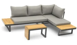 Bissolo Casa Salotti E Salottini<Vendita online di SALOTTO COMPONIBILE SIRMIONE ALLUMINIO E LEGNO DI ACACIA