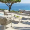 Bissolo Casa Salotti E Salottini<Vendita online di SALOTTO DA GIARDINO BARCELLONA ALLUMINIO BIANCO E TORTORA