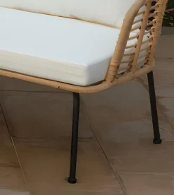 Bissolo Casa Salotti E Salottini<Vendita online di SALOTTO DA GIARDINO MOD. JEPARA ACCIAIO E POLYRATTAN NATURALE