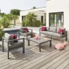 Bissolo Casa Salotti E Salottini<Vendita online di SALOTTO DA GIARDINO EVASION ALLUMINIO MARRONE E POLIESTERE GRIGIO