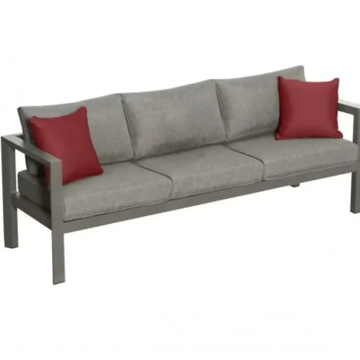 Bissolo Casa Salotti E Salottini<Vendita online di SALOTTO DA GIARDINO EVASION ALLUMINIO MARRONE E POLIESTERE GRIGIO