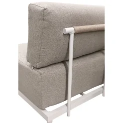 Bissolo Casa Salotti E Salottini<Vendita online di SALOTTO DA GIARDINO CON CHAISE LONGUE DX + TAVOLINO METALLO BIANCO