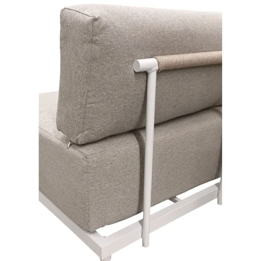Bissolo Casa Salotti E Salottini<Vendita online di SALOTTO DA GIARDINO CON CHAISE LONGUE DX + TAVOLINO METALLO BIANCO