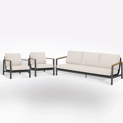 Bissolo Casa Salotti E Salottini<Vendita online di SALOTTO DA GIARDINO REYNE ANTRACITE E AVORIO