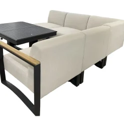 Bissolo Casa Salotti E Salottini<Vendita online di SALOTTO DA GIARDINO IN METALLO ANTRACITE E TEAK