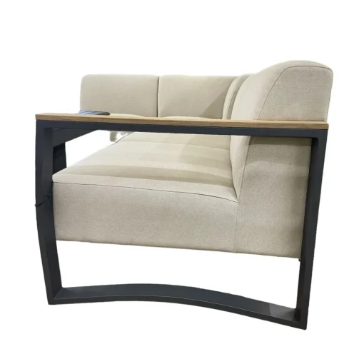 Bissolo Casa Salotti E Salottini<Vendita online di SALOTTO DA GIARDINO IN METALLO ANTRACITE E TEAK