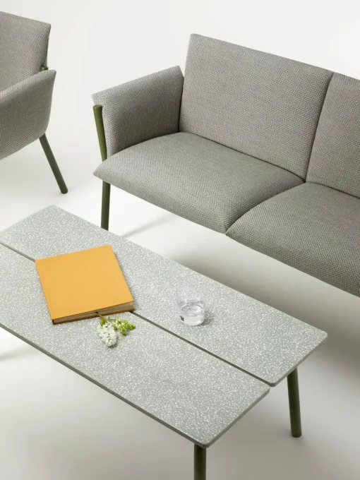 Bissolo Casa Scab<Vendita online di SCAB - TAVOLINO MOD. BREZZA CM 110X46 ACCIAIO VERDE OLIVA