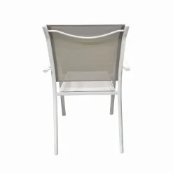 Bissolo Casa Sedie In Ferro E Metallo<Vendita online di SEDIA IN ALLUMINIO BIANCO E TEXTILENE BEIGE