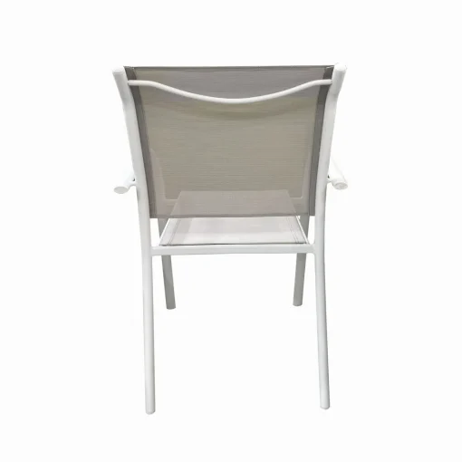Bissolo Casa Sedie In Ferro E Metallo<Vendita online di SEDIA IN ALLUMINIO BIANCO E TEXTILENE BEIGE