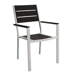 Bissolo Casa Sedie In Ferro E Metallo<Vendita online di SEDIA IN METALLO BIANCO E PLASTICA EFFETTO LEGNO ANTRACITE