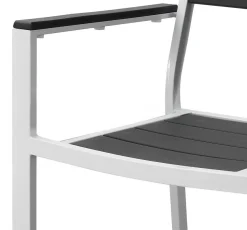 Bissolo Casa Sedie In Ferro E Metallo<Vendita online di SEDIA IN METALLO BIANCO E PLASTICA EFFETTO LEGNO ANTRACITE
