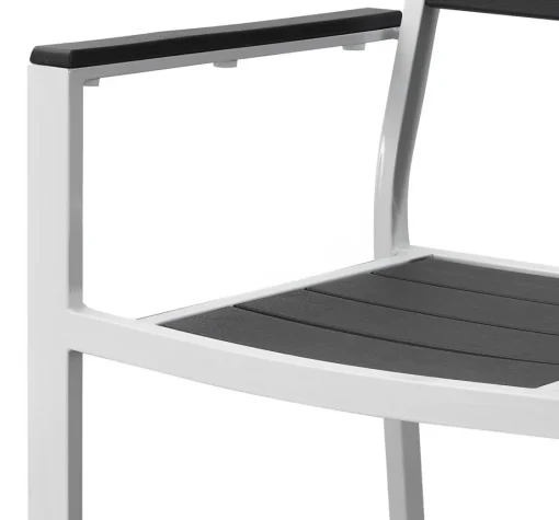 Bissolo Casa Sedie In Ferro E Metallo<Vendita online di SEDIA IN METALLO BIANCO E PLASTICA EFFETTO LEGNO ANTRACITE