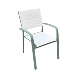 Bissolo Casa Sedie In Ferro E Metallo<Vendita online di SEDIA IN ALLUMINIO VERDE MENTA E TEXTILENE BIANCO