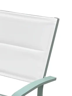Bissolo Casa Sedie In Ferro E Metallo<Vendita online di SEDIA IN ALLUMINIO VERDE MENTA E TEXTILENE BIANCO