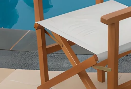 Bissolo Casa Sedie In Legno<Vendita online di SEDIA MOD. REGISTA IN ACACIA OLIATA E POLIESTERE ECRU'