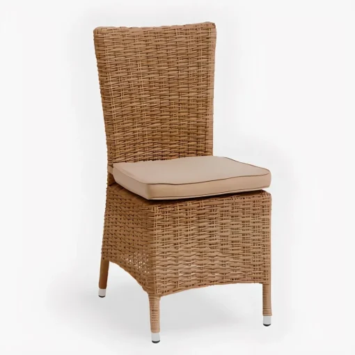Bissolo Casa Sedie In Plastica E Resina<Vendita online di SEDIA MOD. MOOREA IN POLYRATTAN EFFETTO VIMINI NATURALE