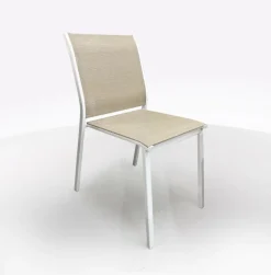 Bissolo Casa Sedie In Ferro E Metallo<Vendita online di SEDIA MOD. ESSENTIA BIANCA E TEXTILENE BEIGE