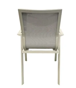 Bissolo Casa Sedie In Ferro E Metallo<Vendita online di SEDIA MOD. OYSTER ARGILLA E TEXTILENE GRIGIO CHIARO