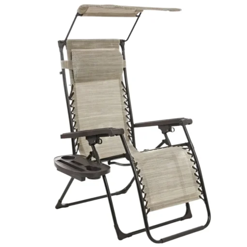 Bissolo Casa Lettini E Sdraio<Vendita online di SEDIA SDRAIO PIEGHEVOLE ZERO GRAVITY NERO E TEXTILENE BEIGE