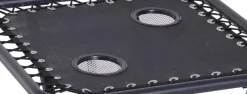 Bissolo Casa Set Bistrò<Vendita online di SET 2 POLTRONE RELAX PIEGHEVOLI CON TAVOLINO IN ACCIAIO NERO E TEXTILENE NERO