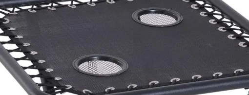 Bissolo Casa Set Bistrò<Vendita online di SET 2 POLTRONE RELAX PIEGHEVOLI CON TAVOLINO IN ACCIAIO NERO E TEXTILENE NERO