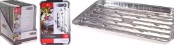 Bissolo Casa Accessori<Vendita online di SET 4 VASSOI GRILL IN ALLUMINIO 34X23CM