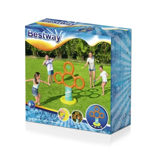 Bissolo Casa Giochi Da Esterno<Vendita online di SET GIOCO GONFIABILE DA GIARDINO CON FRISBEE 122X64X135CM