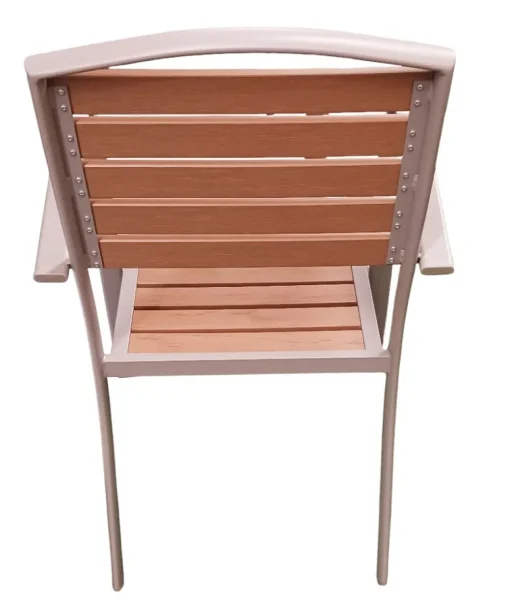 Bissolo Casa Set Tavoli E Sedie<Vendita online di SET TAVOLO + 6 SEDIE IN ALLUMINIO TORTORA E PVC EFFETTO LEGNO NATURALE