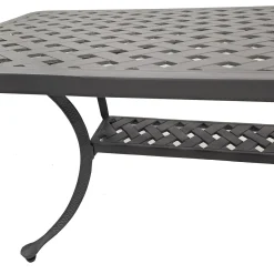 Bissolo Casa Tavolini E Carrelli<Vendita online di TAVOLINO ROSIE 107X54 CM IN ALLUMINIO PRESSOFUSO ANTRACITE