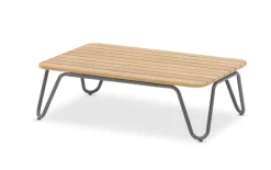 Bissolo Casa Tavolini E Carrelli<Vendita online di TAVOLINO MOD. RIVA CM 75X48 METALLO E LEGNO DI TEAK