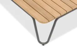 Bissolo Casa Tavolini E Carrelli<Vendita online di TAVOLINO MOD. RIVA CM 75X48 METALLO E LEGNO DI TEAK