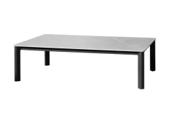 Bissolo Casa Tavolini E Carrelli<Vendita online di TAVOLINO MOD. REYNE 130X70 CM METALLO E PIETRA SINTERIZZATA