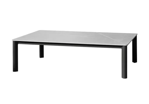 Bissolo Casa Tavolini E Carrelli<Vendita online di TAVOLINO MOD. REYNE 130X70 CM METALLO E PIETRA SINTERIZZATA