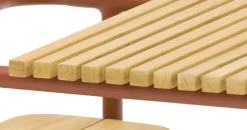 Bissolo Casa Tavolini E Carrelli<Vendita online di TAVOLINO MOD. SUNSET CM 83,3X46,5 TERRACOTTA E NATURALE