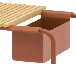 Bissolo Casa Tavolini E Carrelli<Vendita online di TAVOLINO MOD. SUNSET CM 83,3X46,5 TERRACOTTA E NATURALE