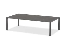 Bissolo Casa Tavolini E Carrelli<Vendita online di TAVOLINO REEF CM 130X65 IN METALLO ANTRACITE E PIANO EFFETTO MARMO