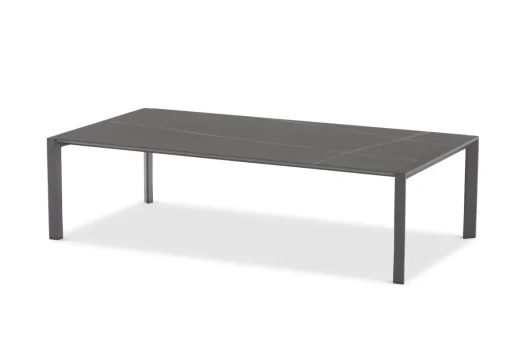 Bissolo Casa Tavolini E Carrelli<Vendita online di TAVOLINO REEF CM 130X65 IN METALLO ANTRACITE E PIANO EFFETTO MARMO