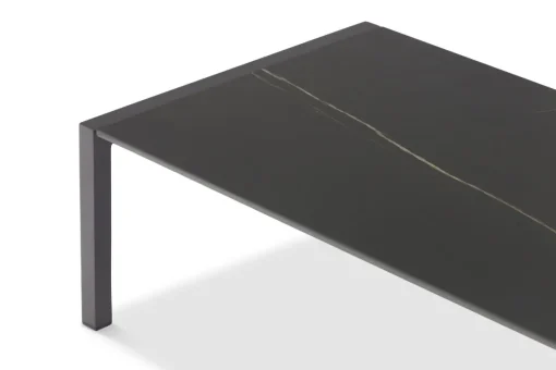 Bissolo Casa Tavolini E Carrelli<Vendita online di TAVOLINO REEF CM 130X65 IN METALLO ANTRACITE E PIANO EFFETTO MARMO
