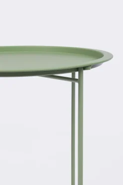 Bissolo Casa Tavolini E Carrelli<Vendita online di TAVOLINO RICHIUDIBILE MOD. AUSTIN DIAM. CM 46 H.52 METALLO VERDE FOGLIA