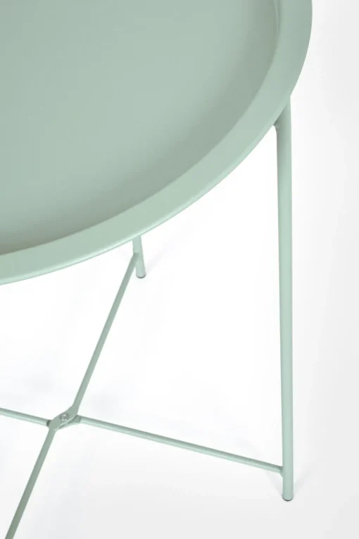 Bissolo Casa Tavolini E Carrelli<Vendita online di TAVOLINO MOD. WISSANT DIAM. CM 46 IN METALLO VERDE SALVIA