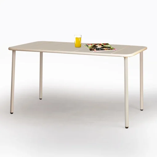 Bissolo Casa Tavoli In Ferro E Metallo<Vendita online di TAVOLO FISSO MOD. SHANHU CM 140X80 IN METALLO ARGILLA