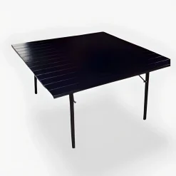 Bissolo Casa Tavoli In Ferro E Metallo<Vendita online di TAVOLO MOD. SANTORINI CM 90X90 H. 75 IN ACCIAIO NERO