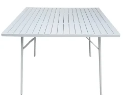 Bissolo Casa Tavoli In Ferro E Metallo<Vendita online di TAVOLO MOD. SANTORINI CM 90X90 H. 74 IN ACCIAIO BIANCO