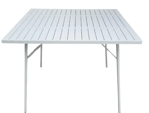 Bissolo Casa Tavoli In Ferro E Metallo<Vendita online di TAVOLO MOD. SANTORINI CM 90X90 H. 74 IN ACCIAIO BIANCO
